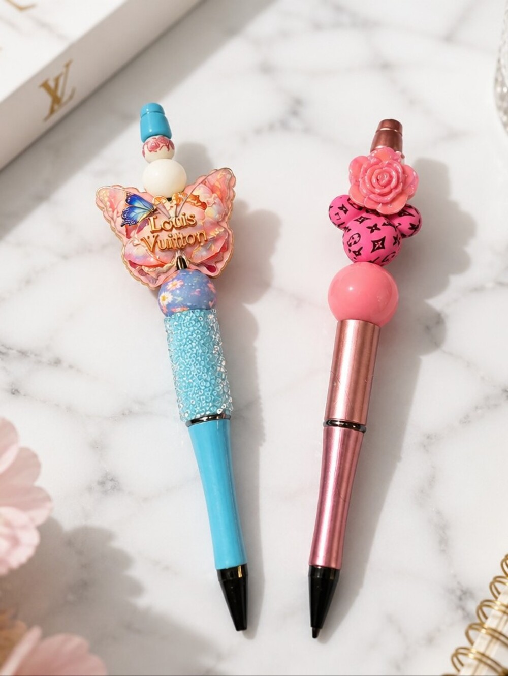 x2 Handmade Beaded Pens
